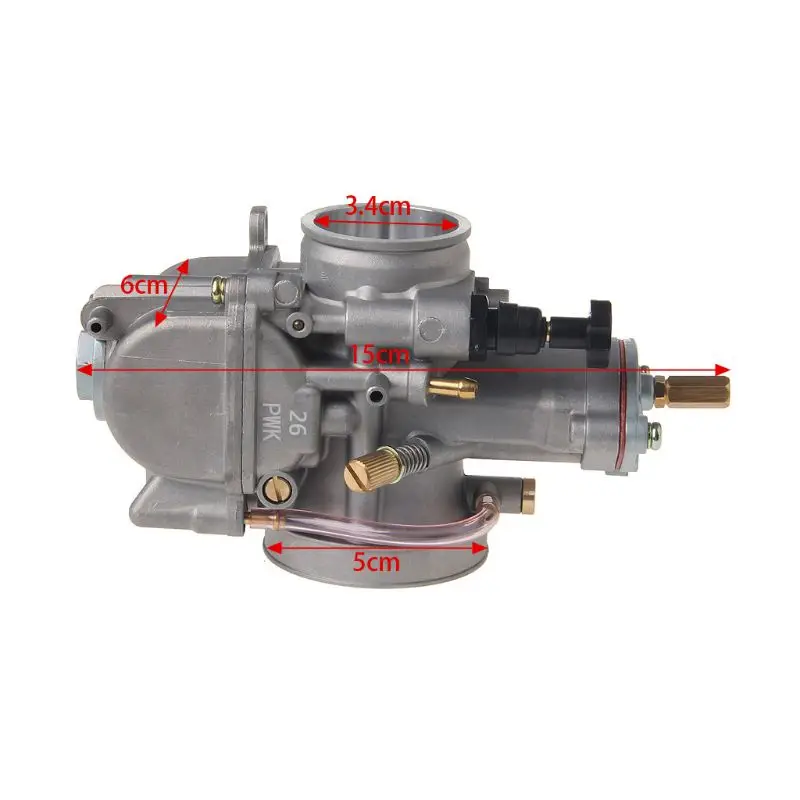 

Universal Motorcycle 26mm Carburetor for keihin Carb PWK Mikuni With Power Jet