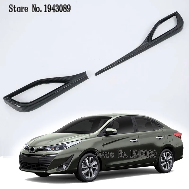 Для TOYOTA VIOS/YARIS 2019 2 шт. ABS хром автомобильный передний боковой Кондиционер
