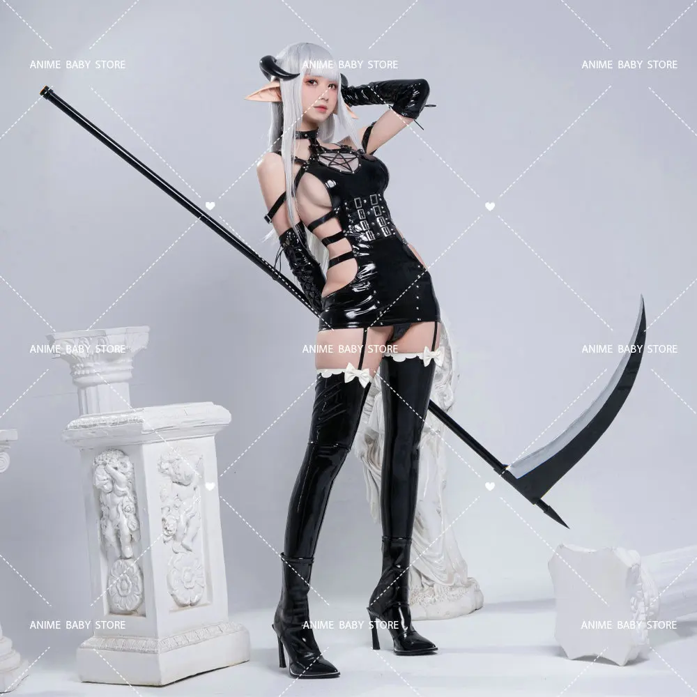 Костюм для косплея Dark Reign Demon Hunter из лакированной кожи светоотражающий Косплей с