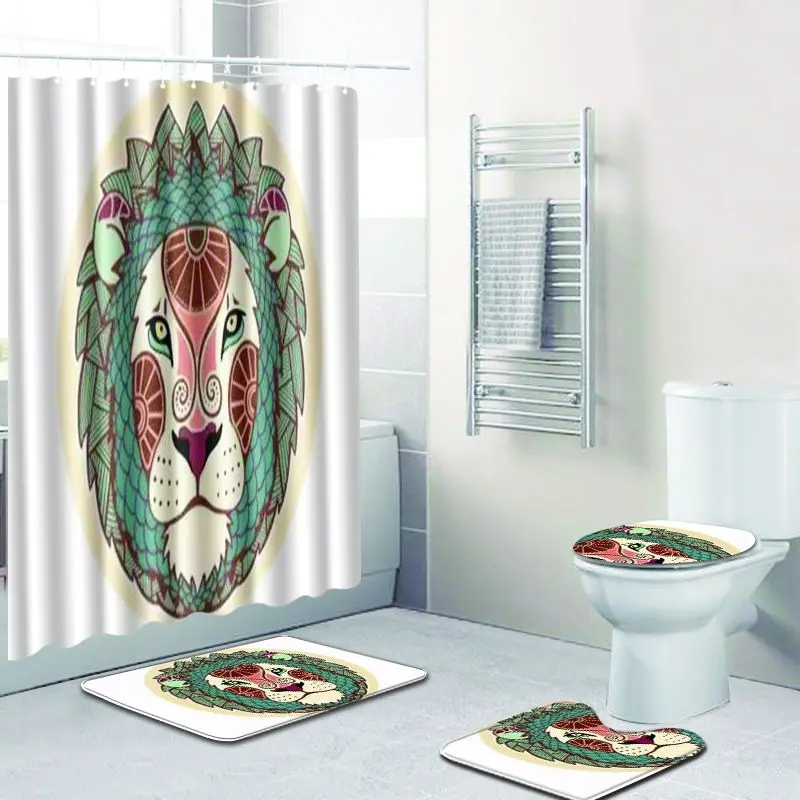 

Zeegle Toilet Set Anti Slip Bathroom Doormat Shower Mat Flannel Soft Toielt Pedestal Rug Foot Mat Washable Toilet Seat Cover Mat
