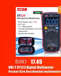 UNI-T UT70B ЖК-цифровой мультиметр автоматический диапазон частоты проводимости Логический тест транзистор температура аналоговый дисплей