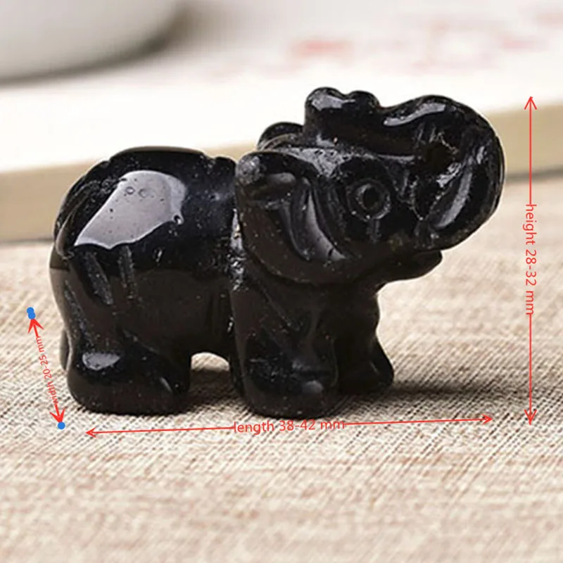 1 шт. натуральный кристалл цветной слон ручная работа резные животные редкие