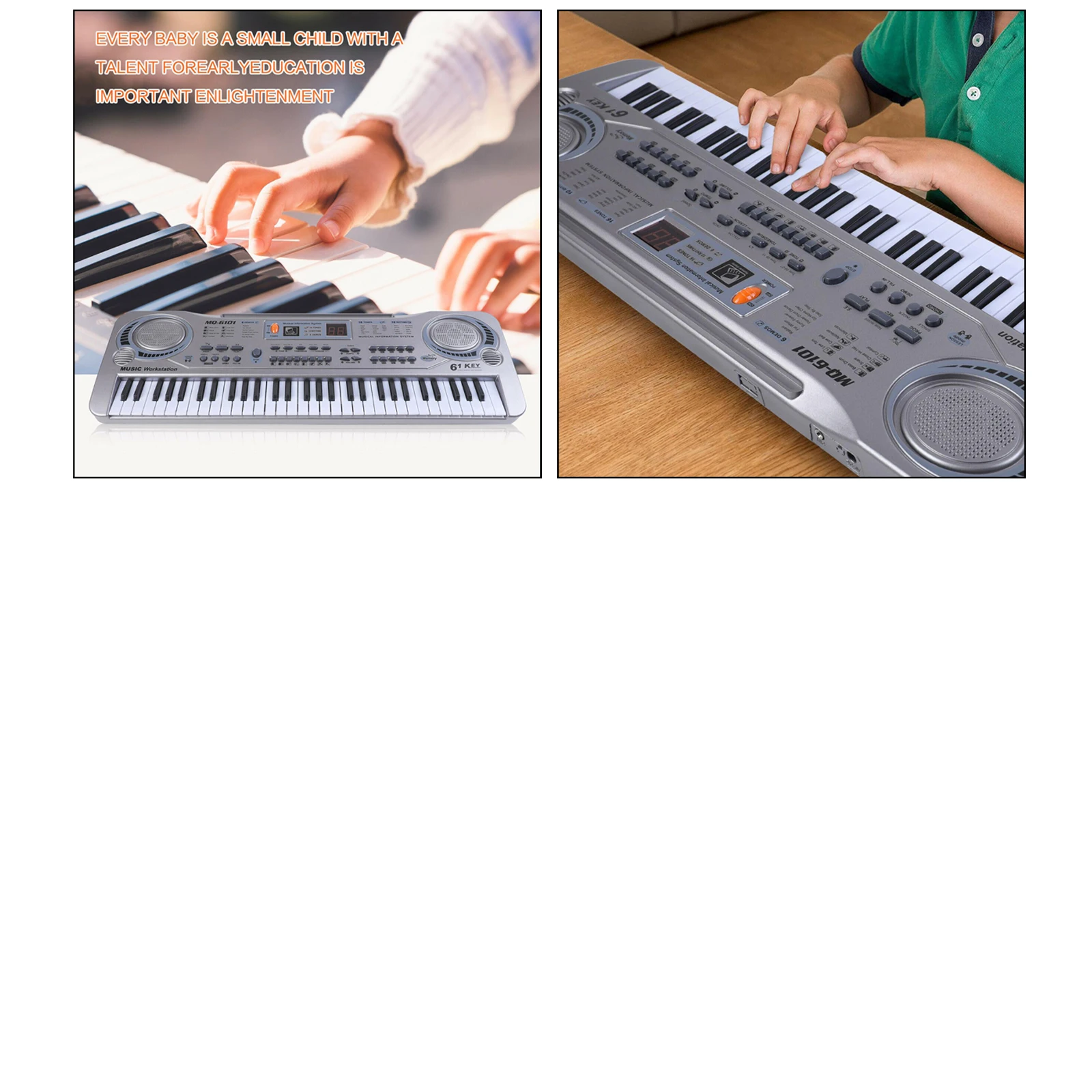 Teclado de Piano portátil, órgano de Piano Digital para principiantes y niños