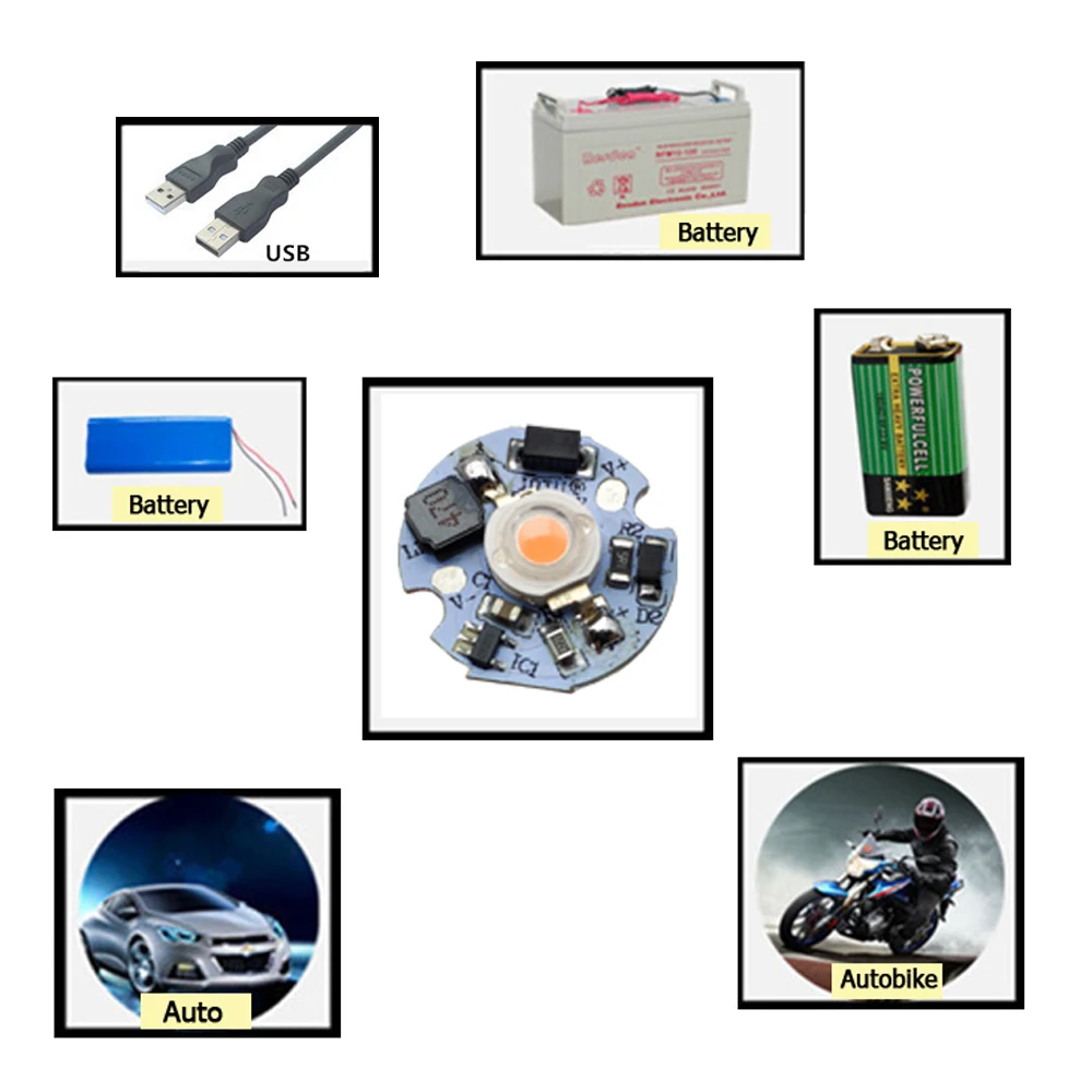 Светодиодная лампа DC5-12V LED PCB led 1 Вт 3 светодиодный чип SMD COB Doide теплый холодный