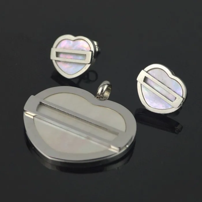 Ювелирный Набор натуральная морская раковина Любовь Сердце мед подарок из