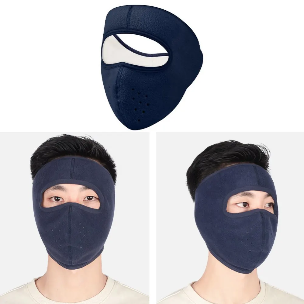 Зимняя теплая флисовая маска для лица мужчин и женщин езды на лыжах мотоциклах