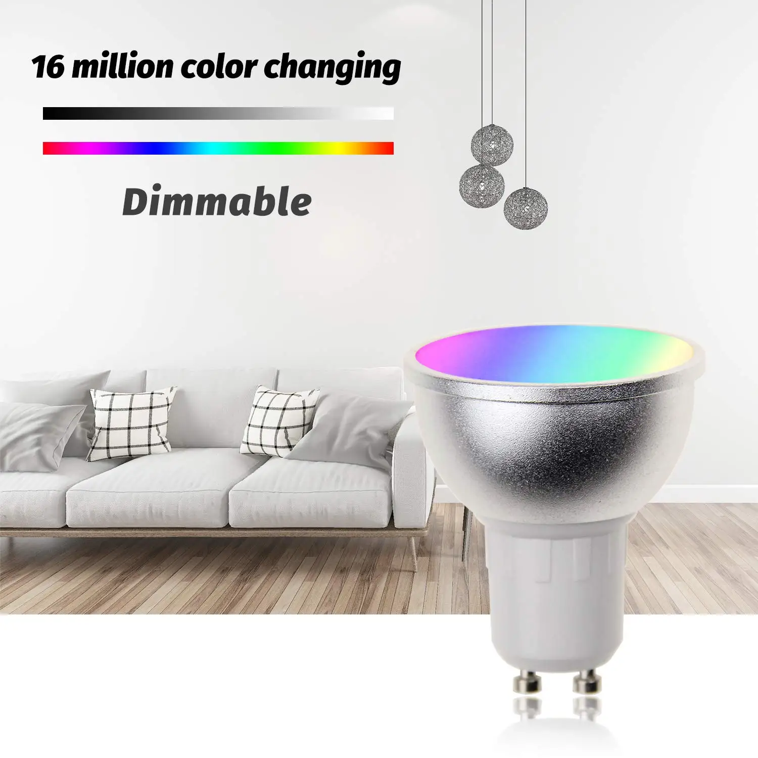Boaz-EC Smartlife Wifi Gu10 светодиодный ламповый светильник Smart Wifi Точечный светильник с регулируемой яркостью пульт дистанционного управления Alexa Echo Google Home IFTTT Tuya Smart