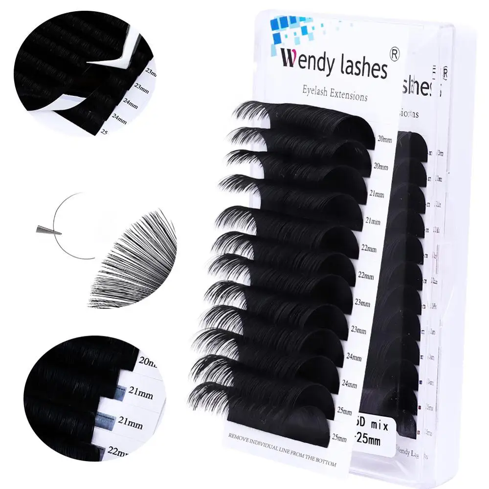 Ресницы норковые WENDYLASHES 5 чехлов 20 мм 25 Индивидуальные ресницы премиум