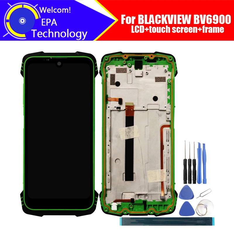 Pantalla LCD Blackview BV6900, digitalizador de pantalla t&aacute;ctil, montaje de marco, 5,84 Original, digitalizador t&aacute;ctil, 100%-0