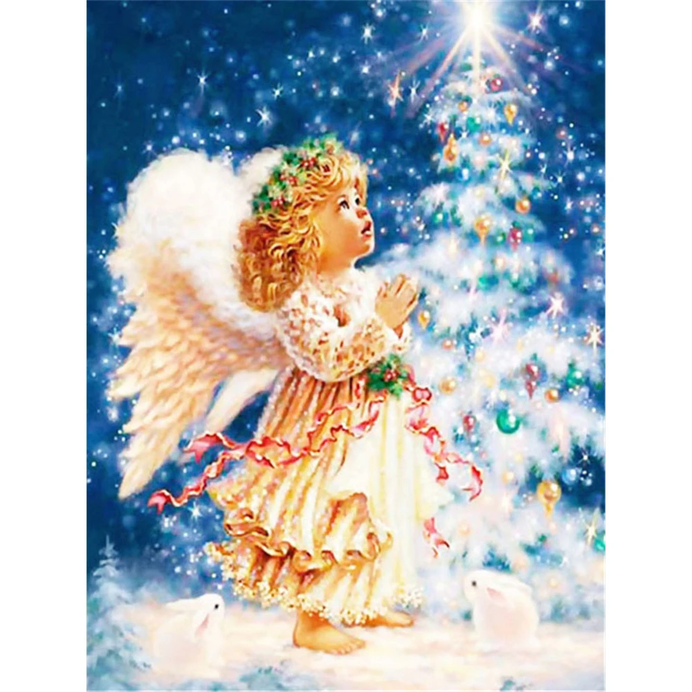 

Angel Religion DIY 3D Full Diamond Painting Diamond Embroidery Diamond Mosaic Kit Christmas Gift Home Decor Diamond Art Kit