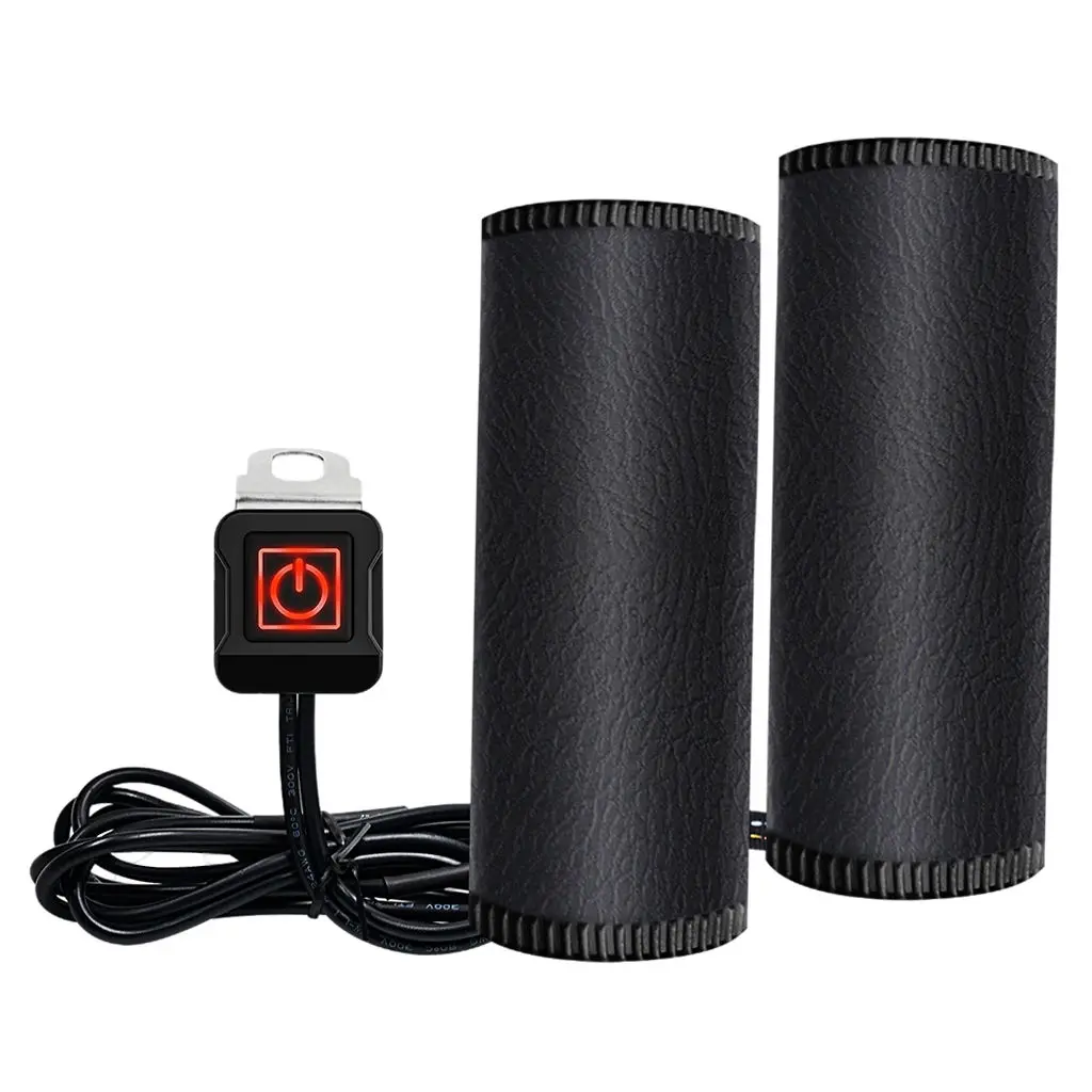 

12 V Motorcycle Electric Heated Handle Heating Grips Set Handlebar Warmer Grip Cover