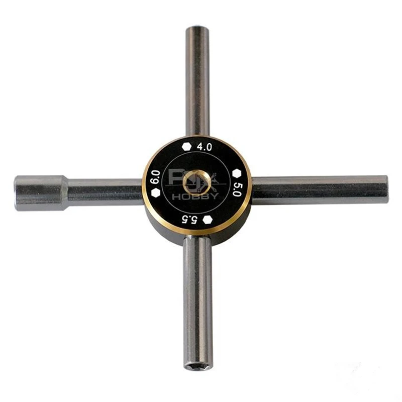 

RJXHOBBY 4.0/5.5/7.0/8.0mm Or 4.0/5.0/5.5/6.0mm Stainless Steel Hex Socket Wrench Spanner Nut Key For RC Drone Models Repairing