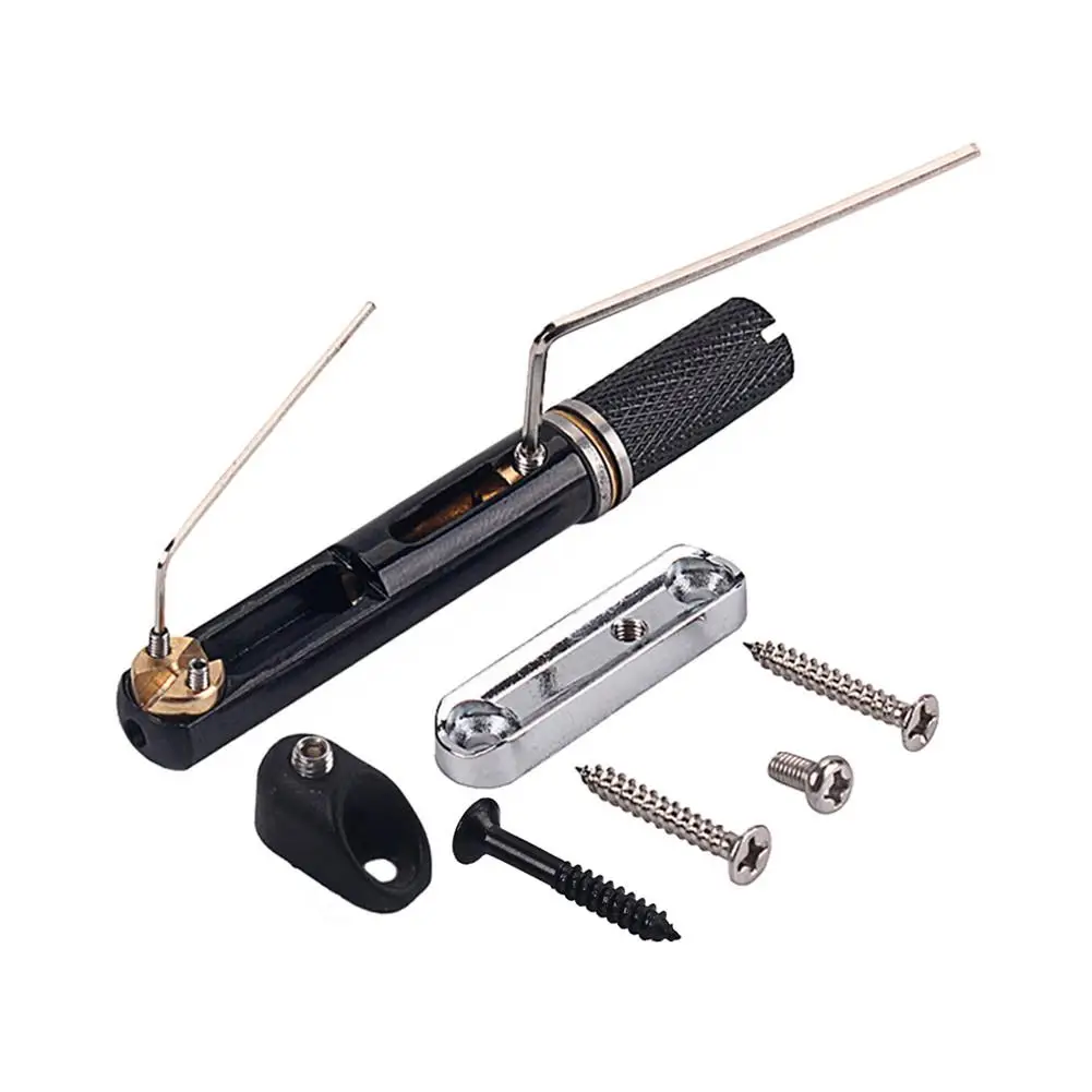 5 струн никель черный одиночный Безголовый бас мост Набор электрогитарный