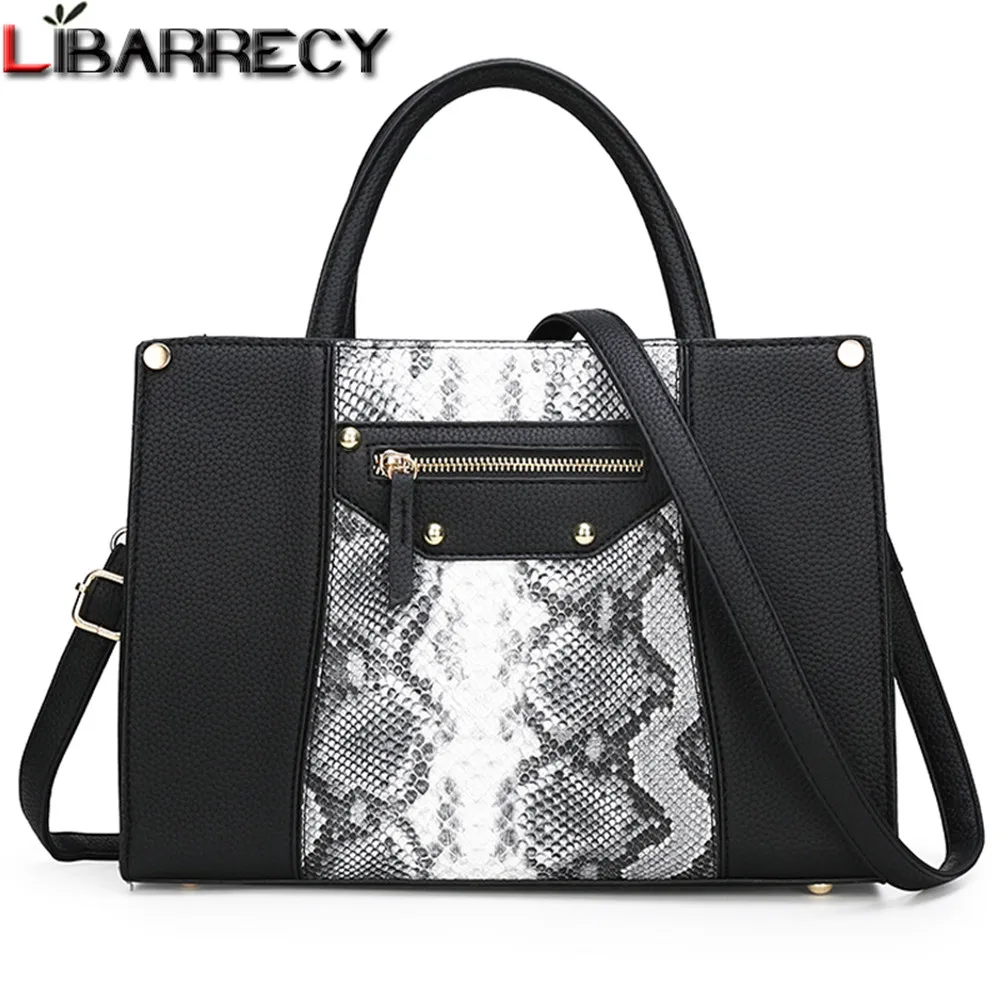 

Rivet Contrast Color Splice Purses and Handbags Serpentine Composite Bag for Women Designer Luxury Genuine Leather Shoulder Bag