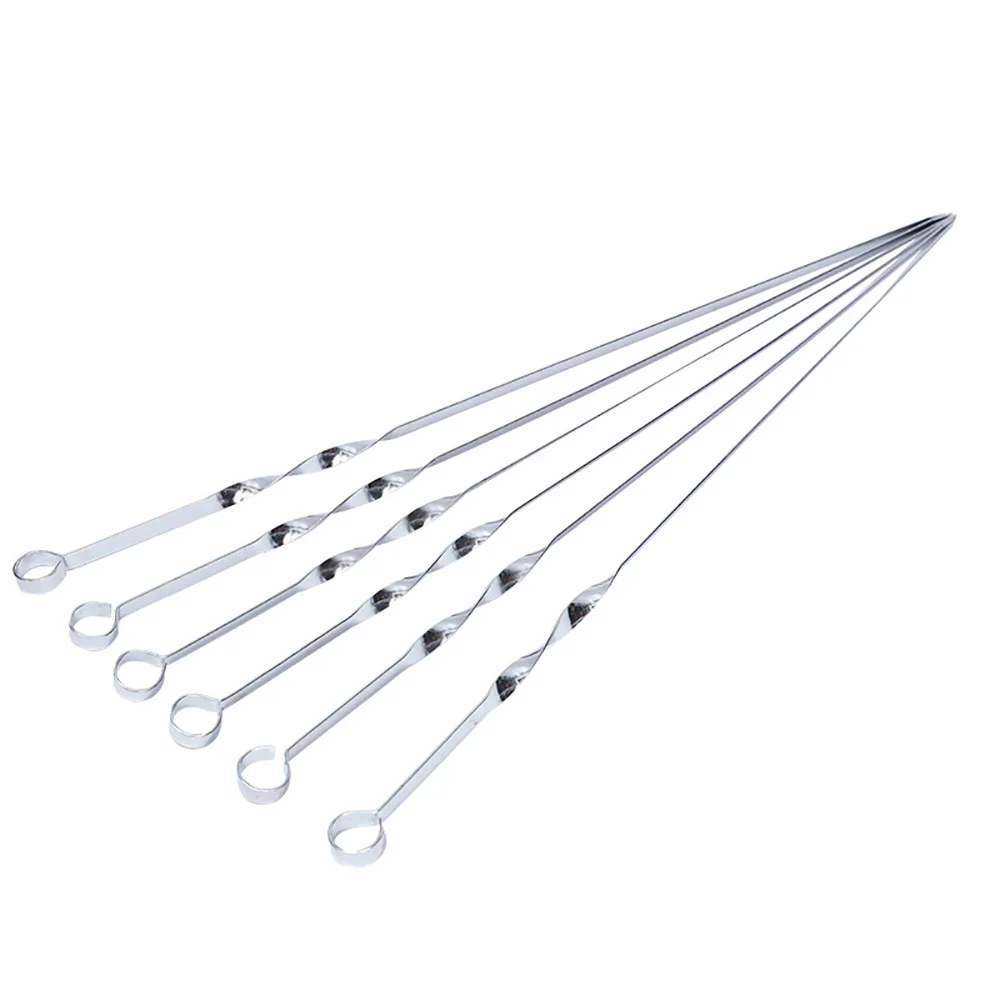 Нержавеющая сталь барбекю шампуры для мяса палочки длинные шеф-повара гриль