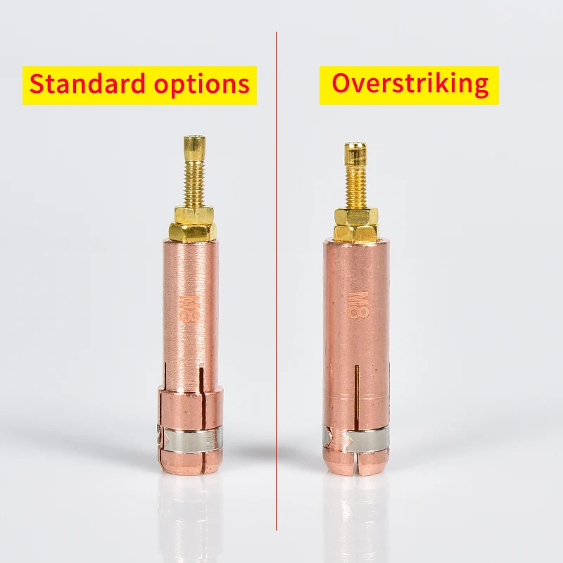 Медный патрон-гвоздик 5PcsM8 для сварки утолщенный прочный конденсатор хранения