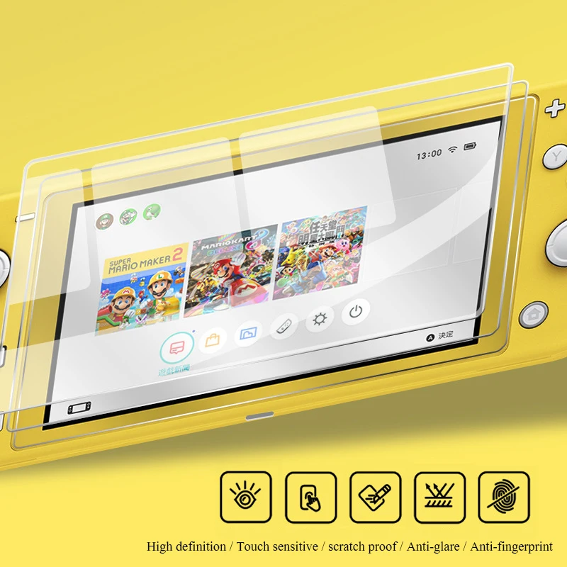 Закаленное стекло для Nintendo Switch Lite NX Ультрапрозрачная Защитная пленка экрана