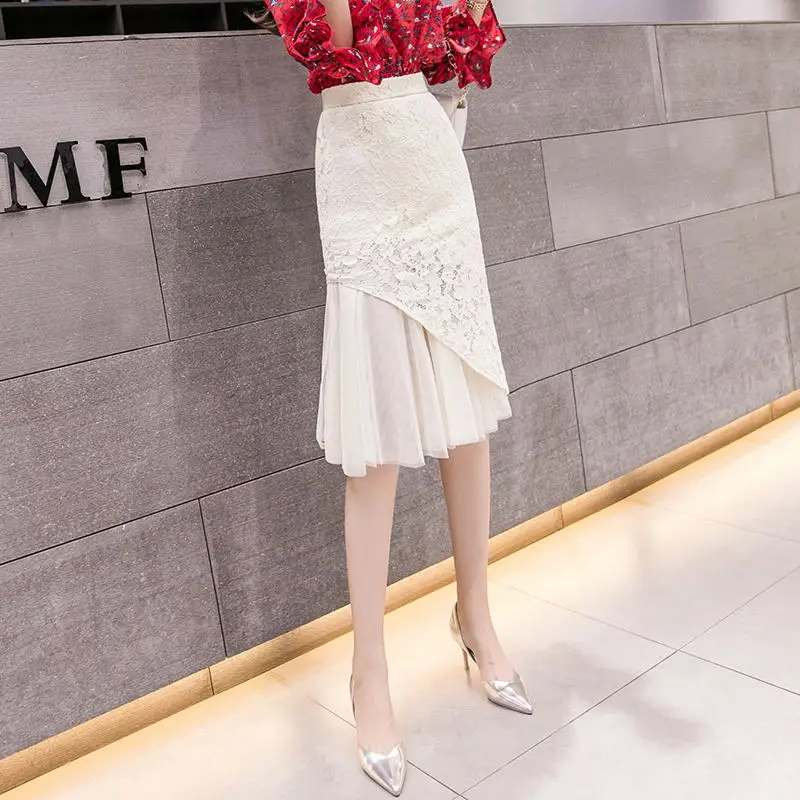 

Летнее платье размера плюс S-5xl плетением в стиле пэчворк женские юбка хорошая эластичная черная юбка в Корейском стиле для офиса, женские се...