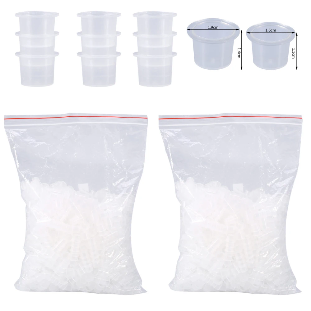 1000 шт. одноразовое перманентное кольцо для макияжа без делителя средний размер