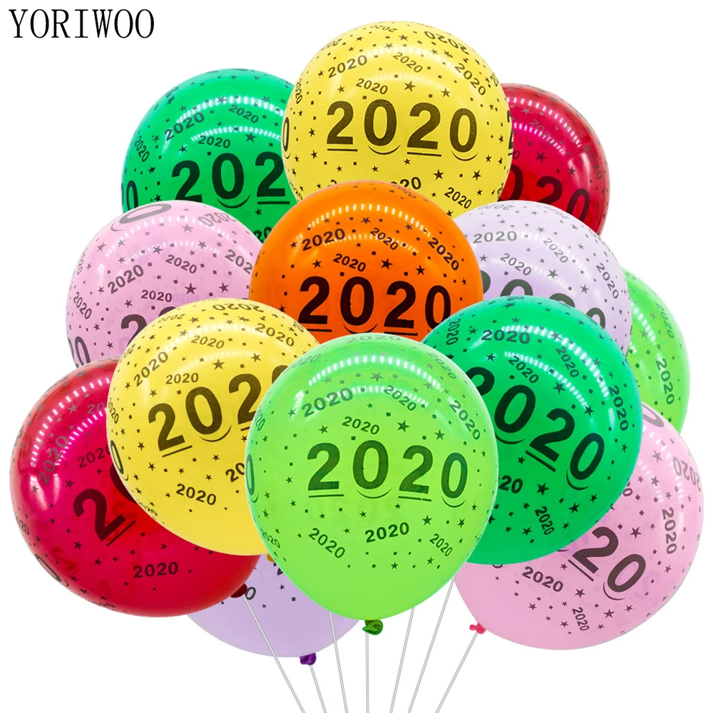 Йориу 10 шт. веселые рождественские шары воздушный шар счастливый новый год 2020