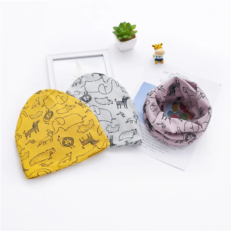 Новинка детская одежда для девочек и мальчиков с рисунком звезды шапка шарф