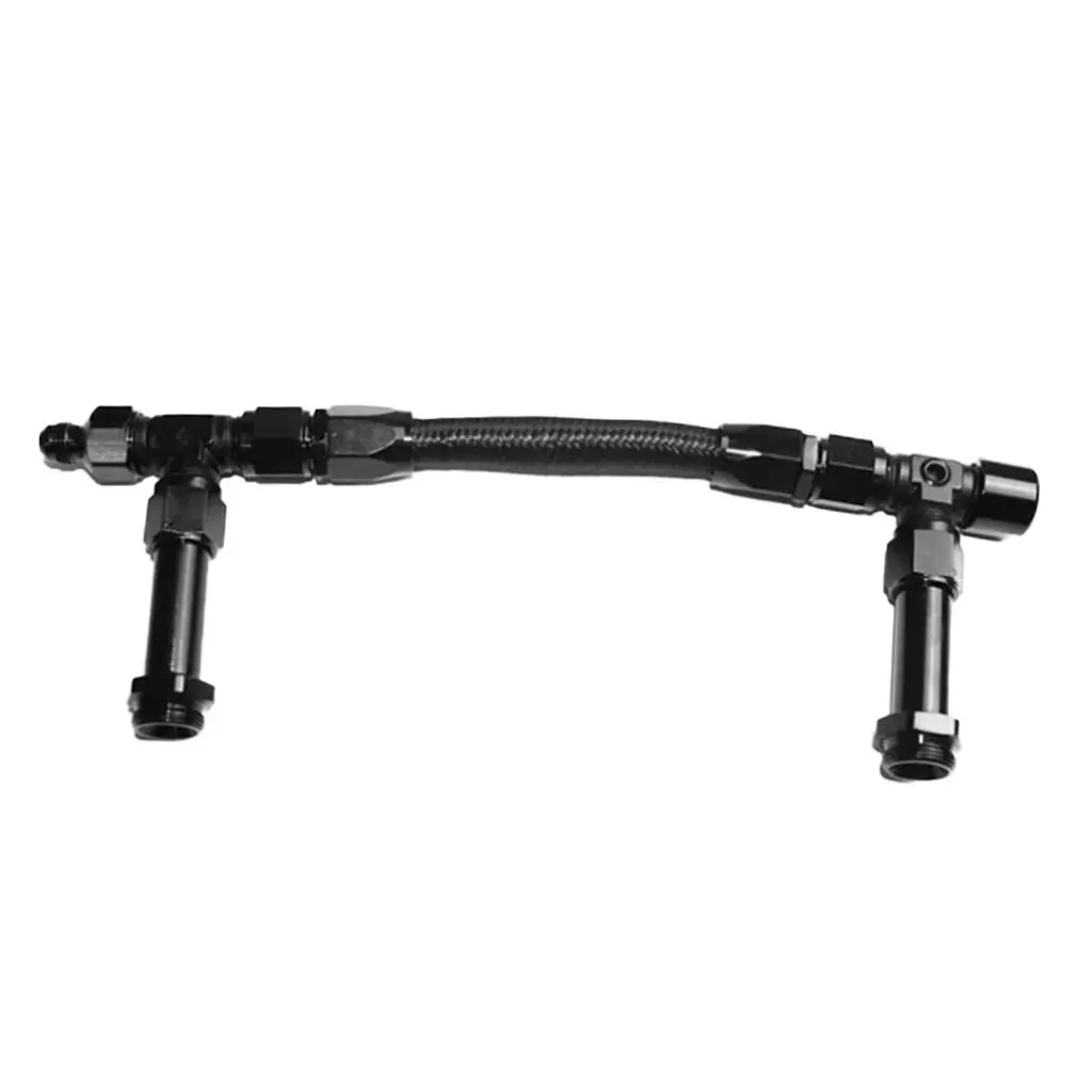 

Stainless Steel Double Pumper Fuel Line Log Clear Anodized Carburetor Fuel Line Kit Easy Install