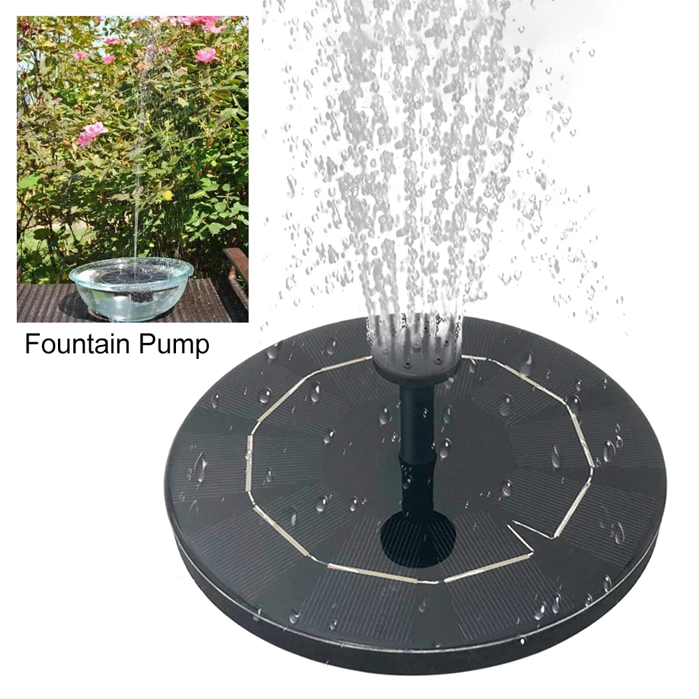 

Outdoor 3W Solar Powered Aquarium Garden Fountain Pump Light Detection Pond Pool Bird Bath Auto On Off With 4 Nozzles Floating