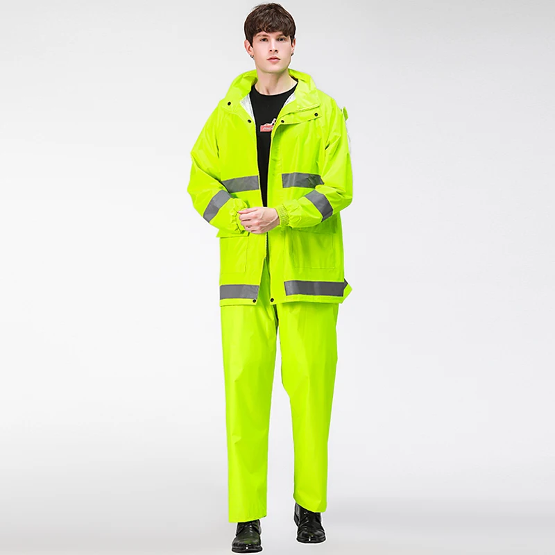 Длинный походный дождевик для улицы Женский непромокаемый повышенной прочности