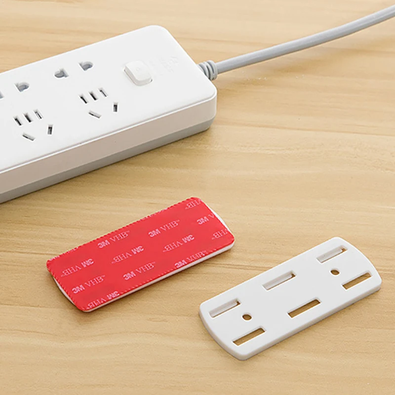 1PC Seamless Punch-free Plug Sticker Holder Wall Fixer Power Strip Holders Storage for Sockets Shelf Stand | Дом и сад