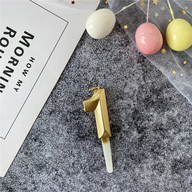 1 шт. цифровые свечи для торта металлические дня рождения свадьбы вечеринки