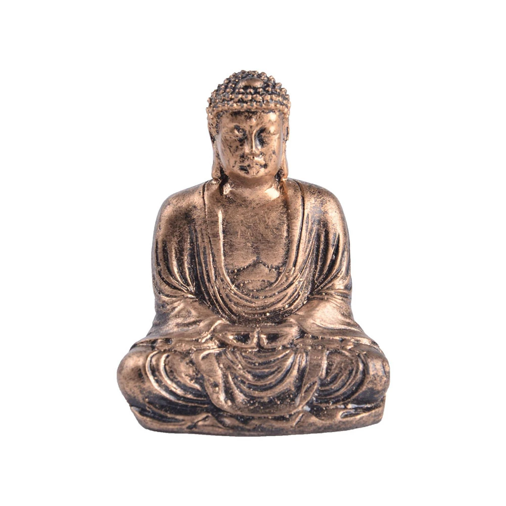 Mini Harmony Innovative Exquisite Buddha Statue Resin Valuable Sculpture Meditating Antique Style Home Decor Ornament Decoration | Дом и сад