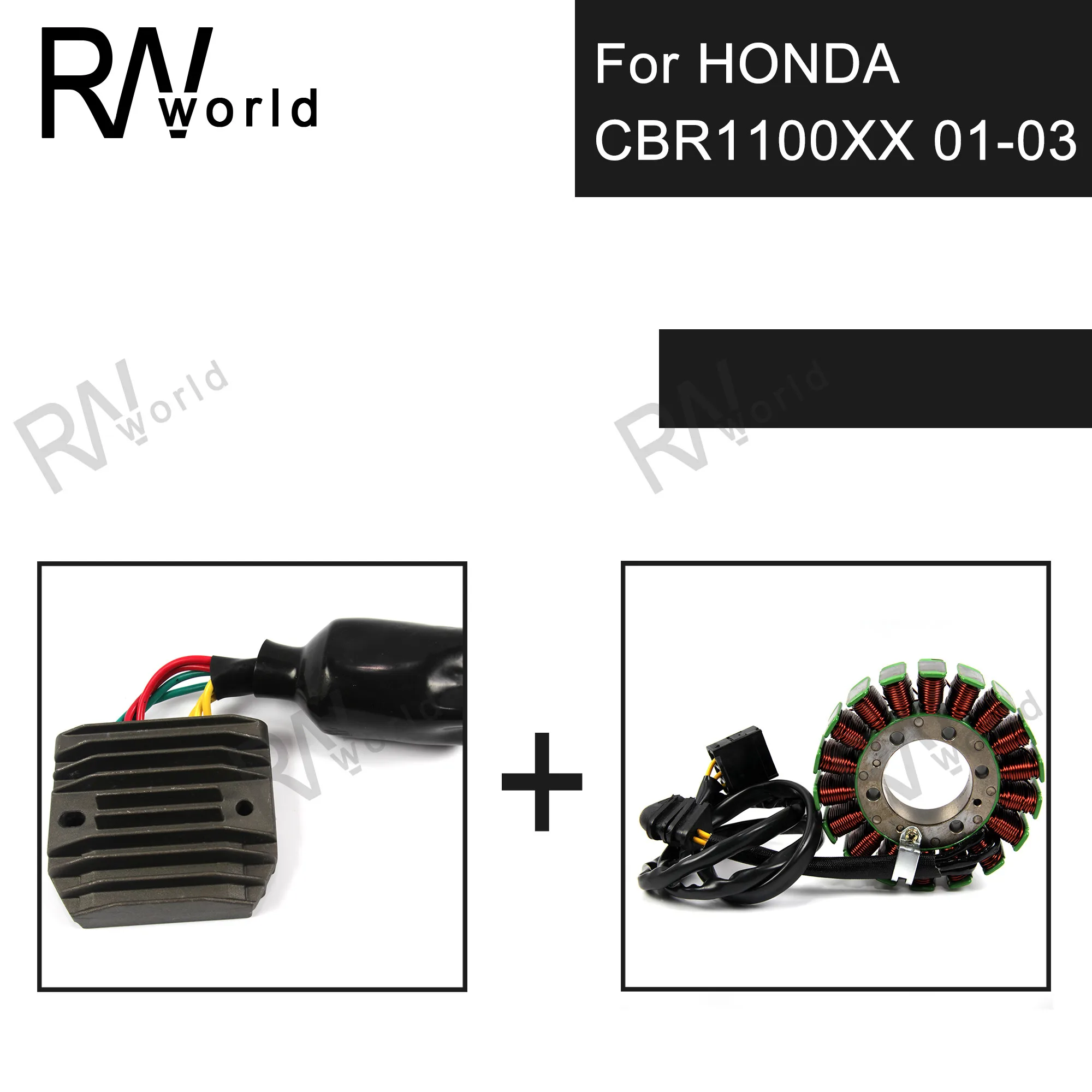 Катушка статора двигателя мотоцикла + комплекты регуляторов напряжения