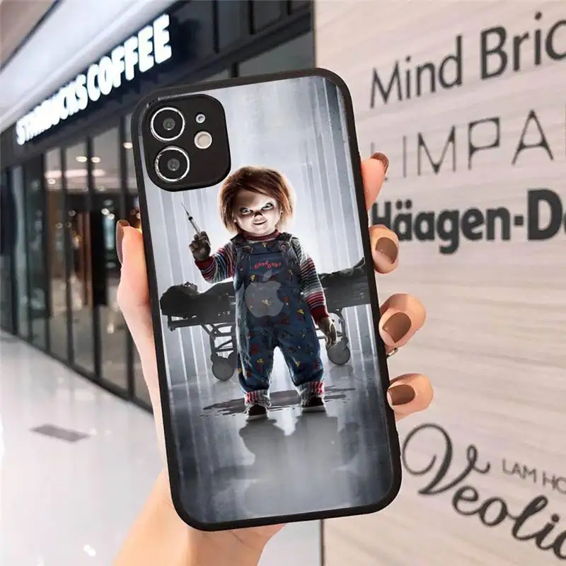 

CHUCKY horror movie baby thriller Phone Cases Matte Transparent for iPhone 7 8 11 12 s mini pro X XS XR MAX Plus cover funda