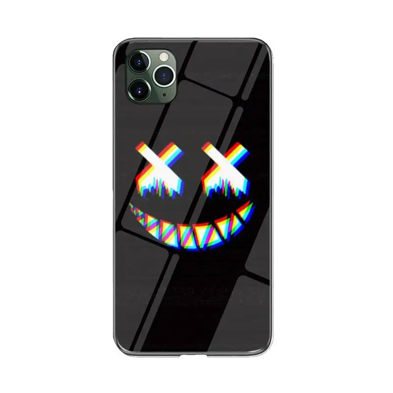 

FHNBLJ Dead Smile Glitch Phone Case For iPhone 12 mini 12 PRO Max 11 pro XS MAX 8 7 6 6S Plus X XR cover
