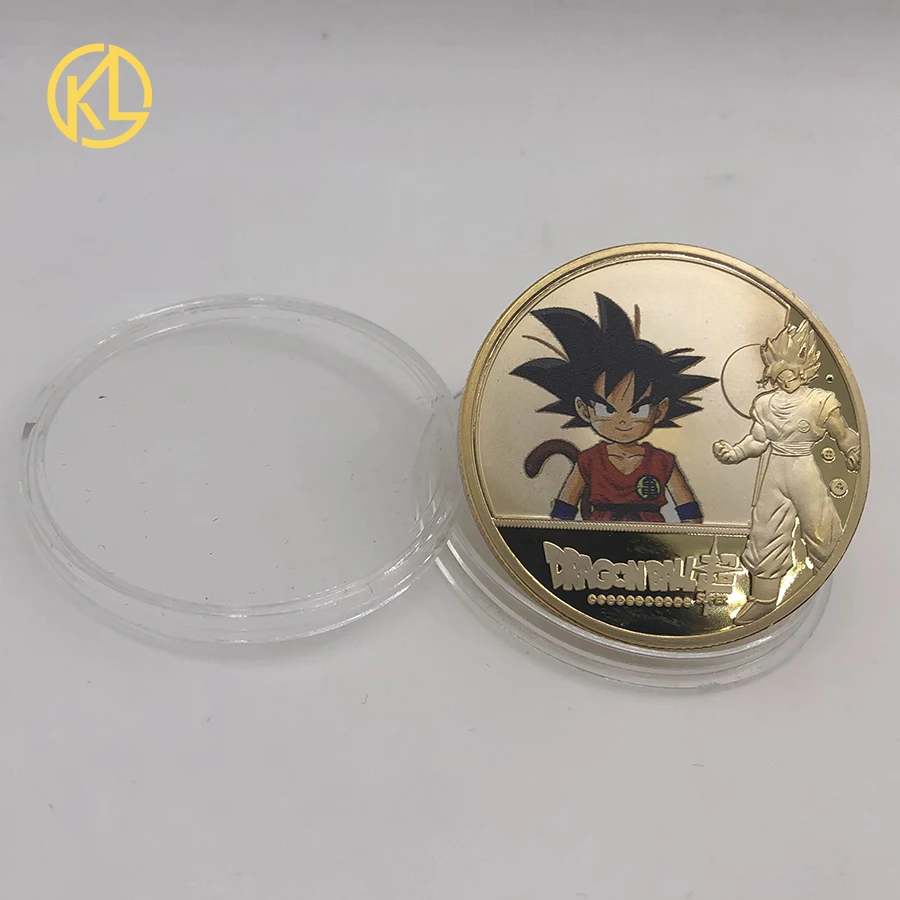 KL дракона фигурки из ИГРЫ Dragon Ball DBZ (Friez позолоченные Коллекционные монеты