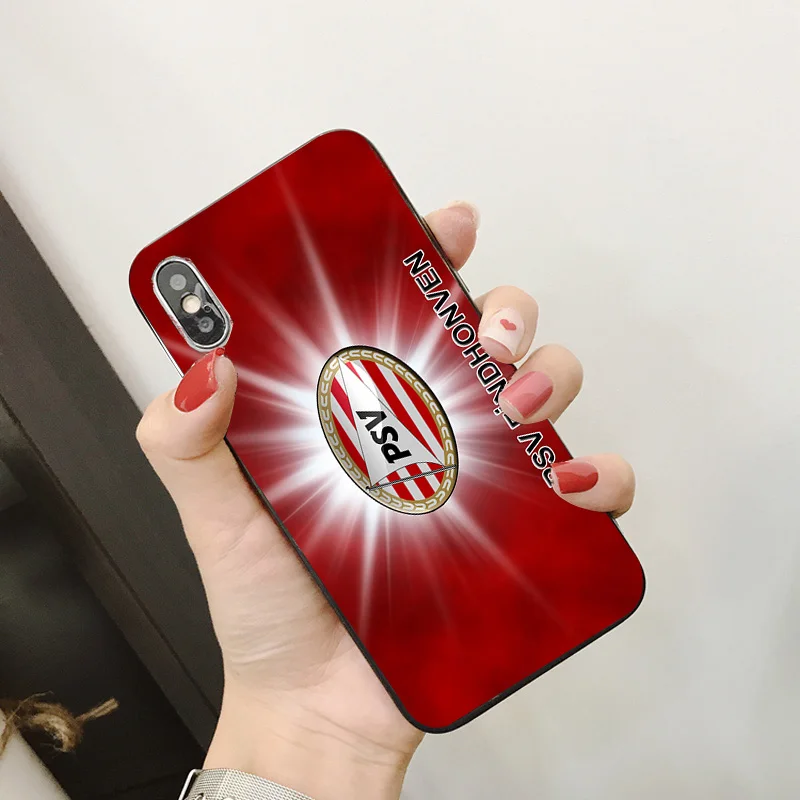 PSV FC Eindhoven чехол для iPhone XR 11 Pro XS Max X 5 5S силиконовый DIY Bergwijn iphone 7 8 6 S Plus