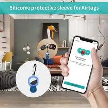 Suitable For Apple Airtags Locator Silicone Protective Sleeve Metal Ring Buckle Sports Soft Silicon Shell Wearable Devices