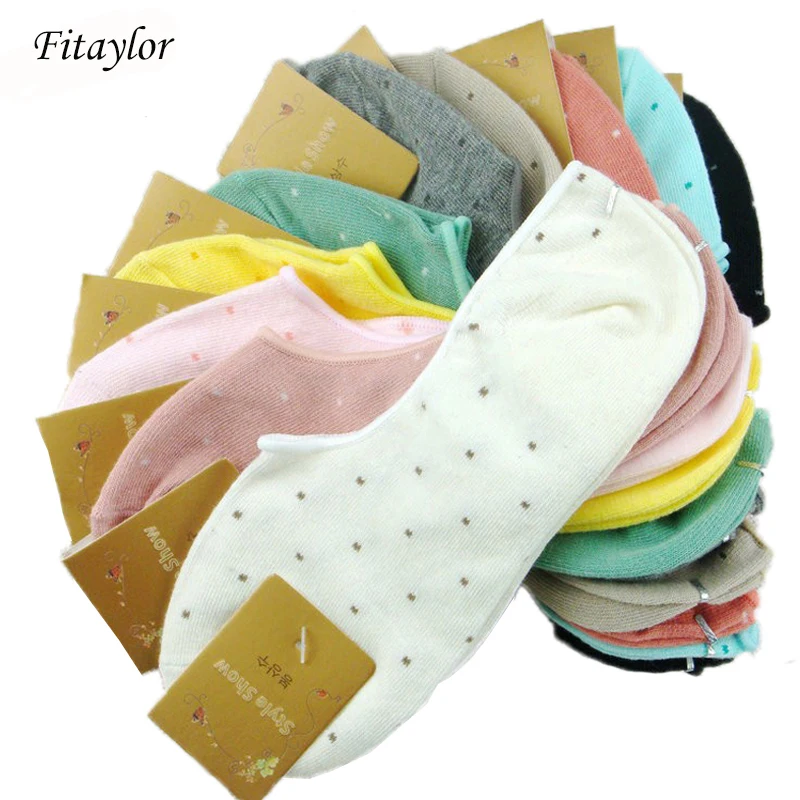 Носки женские в горошек цвет ассортименте 5 пар|colored ankle socks|ankle sockssocks free shipping |