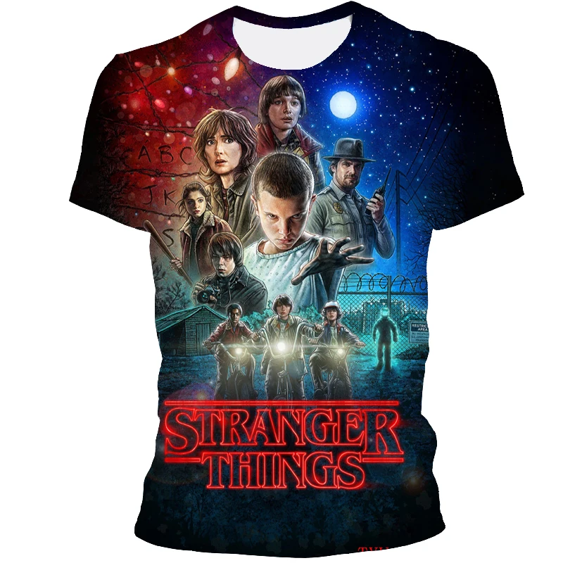 

2021 new men's 3D T-shirt animation printing short sleeve men's casual short sleeve fashion cartoon men's short sleeve