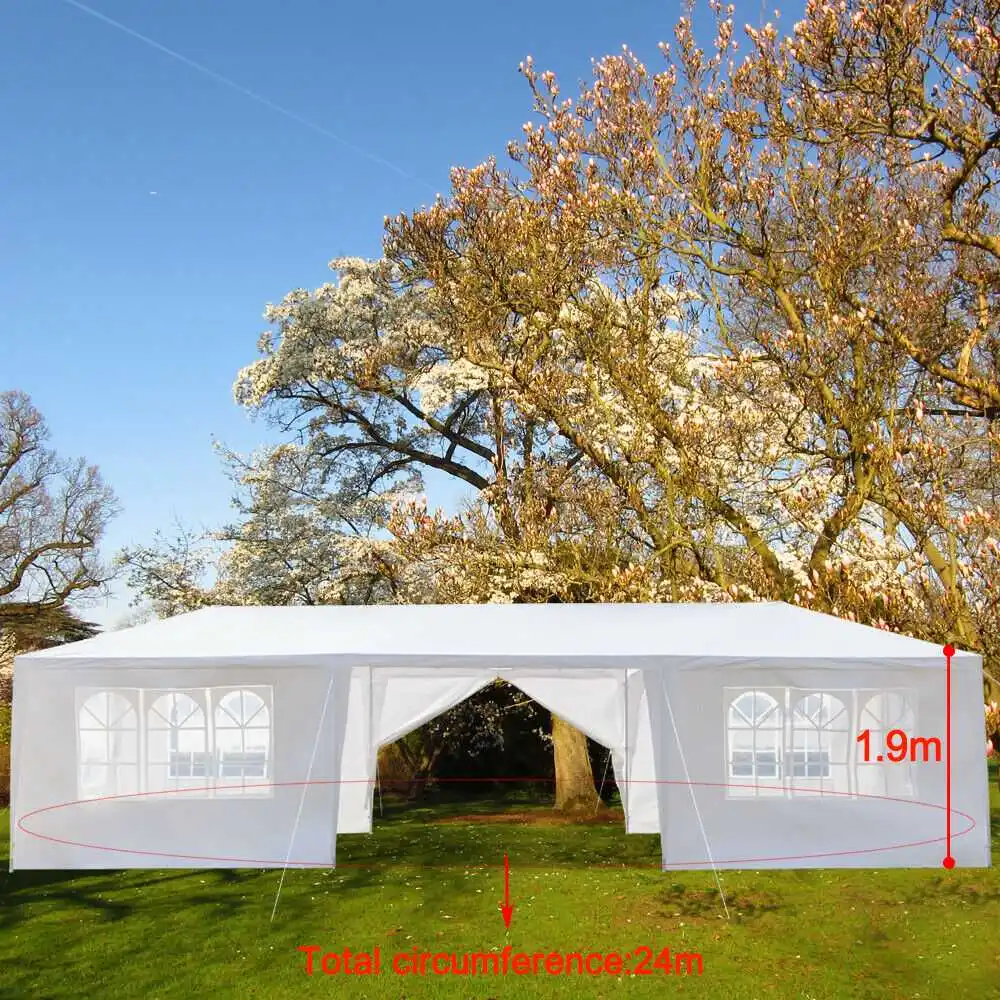 79x30FT Portable Upgrade Outdoor Gazebo Canopy Party Wedding Waterproof Tent Garden Patio Gazebo Pavilion Cater Events 8 Walls
