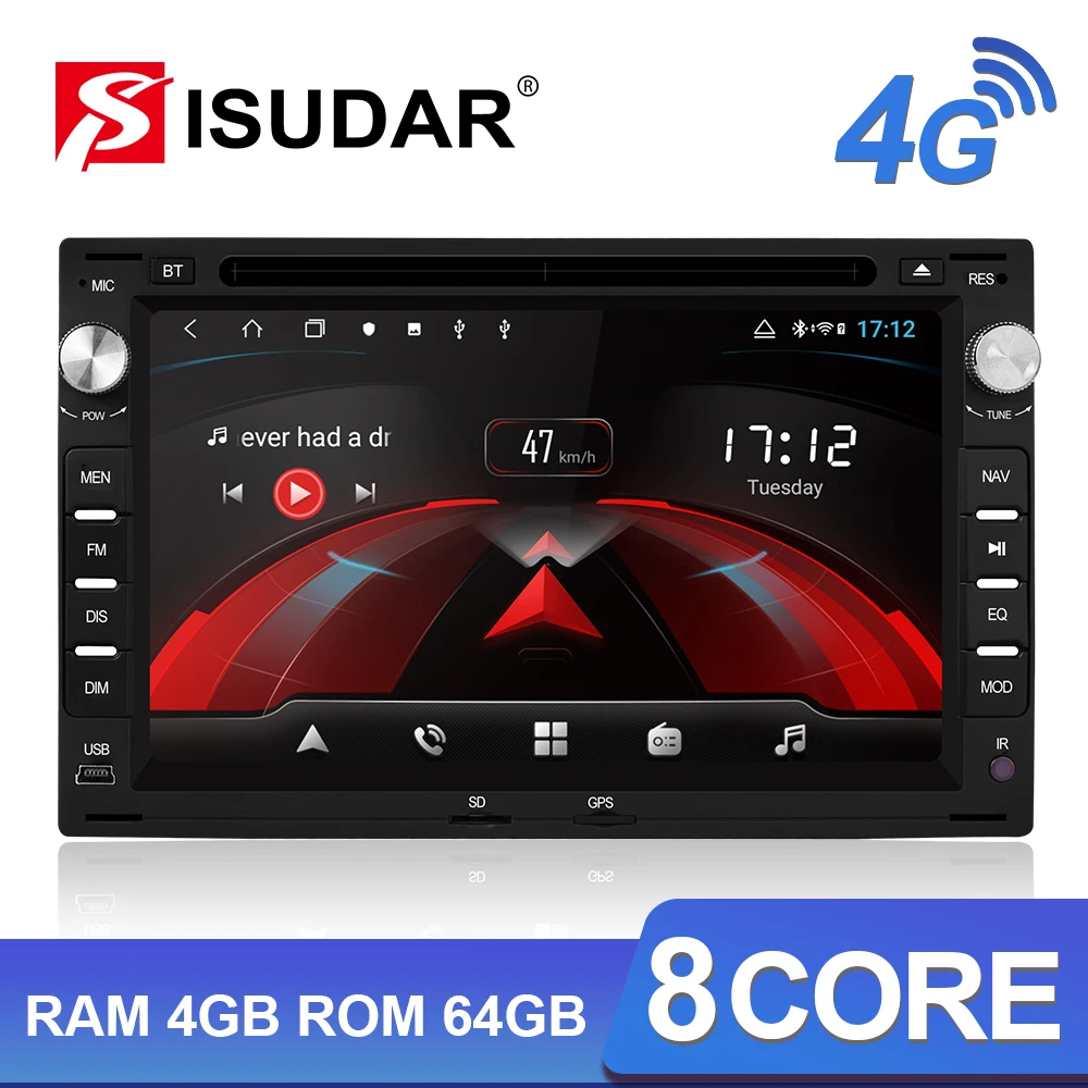 Isudar H53 Android автомобильное радио мультимедиа 2 Din для VW/Volkswagen/Passat/Golf/Skoda