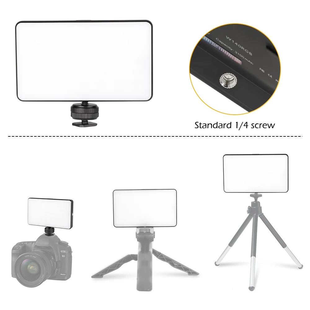 Светодиодсветильник панель SH RGB для видеосъемки лампа камеры с регулируемой