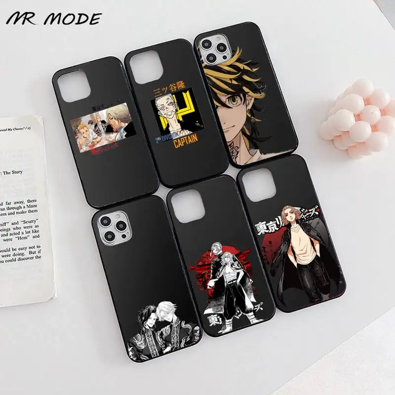 

Tokyo Revengers anime Phone Case Candy Color for iPhone 6 7 8 11 12 s mini pro X XS XR MAX Plus