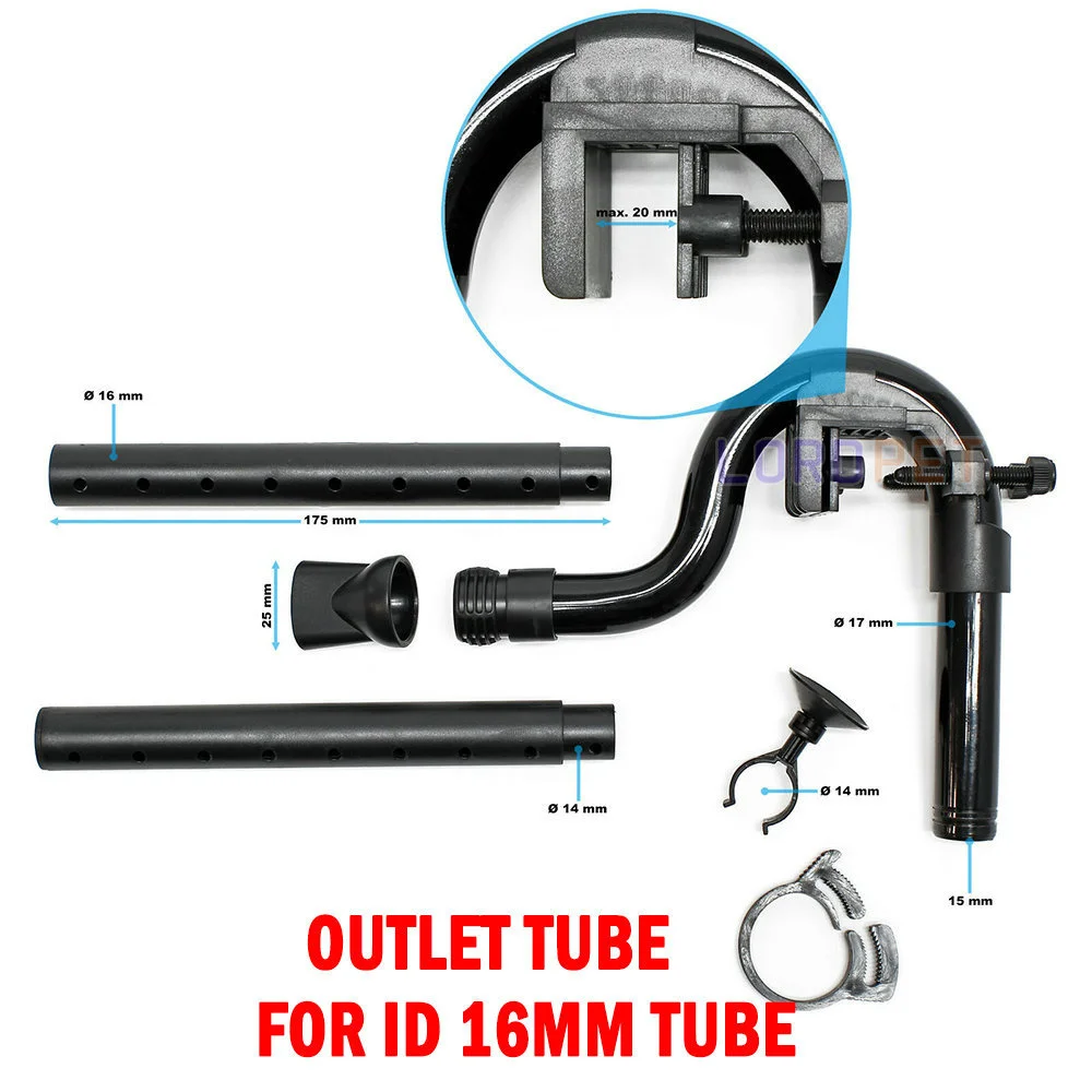 Комплект входного выходного разъема Sunsun запасная часть для приточного оттока 12
