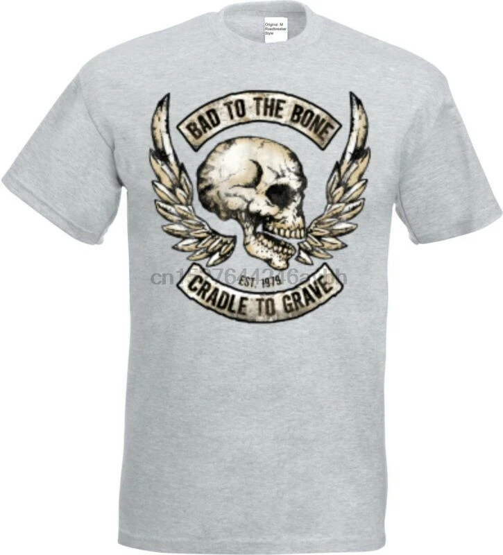 Футболка im Ashton mit einem Gotik-Biker-&amp Tattoomotiv Modell Bad to the Bone |
