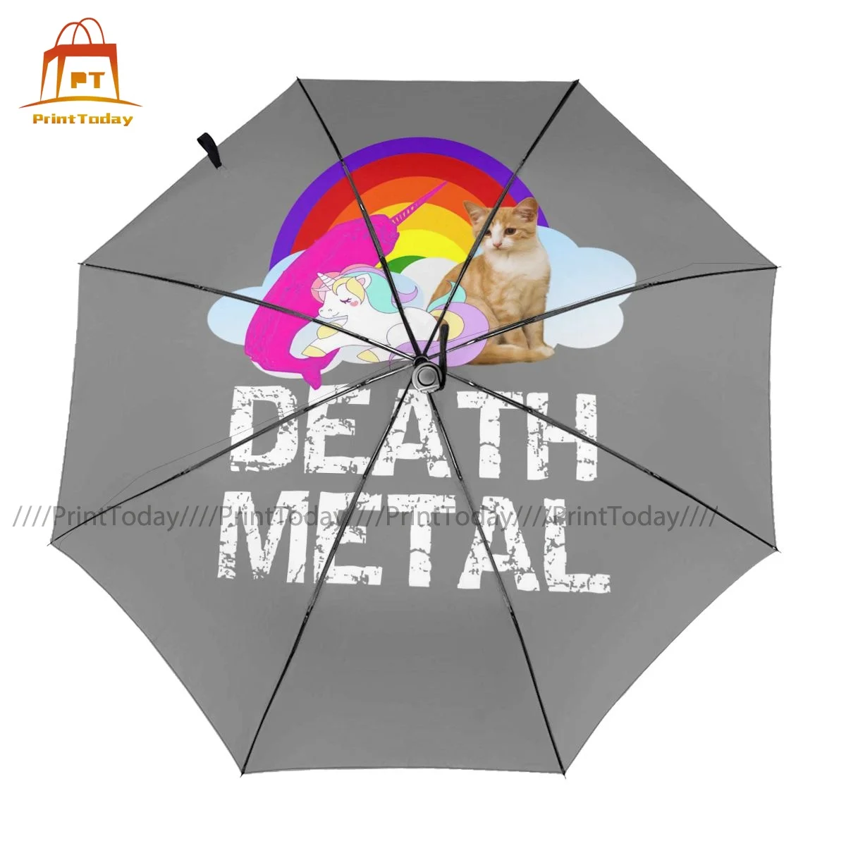 

Narwhal Umbrella Charm Folding Umbrella Print Fishing Waterproof Automatic Umbrella