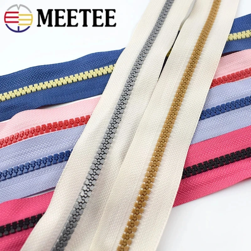 

5Yards Meetee 5# Resin Coil Zippers Slider for DIY Bags Purse Wallet Jackets Coat Tent Tailor Sewing Tools Patchwork Accessories