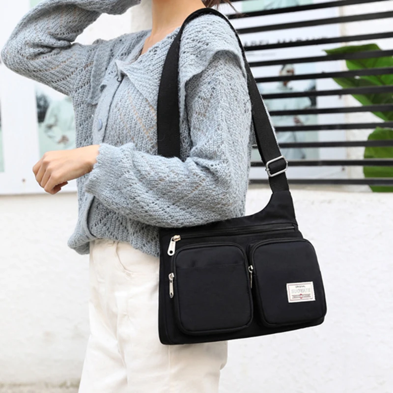 

Fashion Simple Women's Shoulder Bag High Quality Female CrossBody Bag Travel Handbag Nylon Casual Ladies Messenger Bag all-match