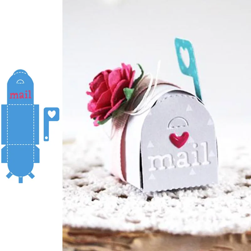 Симпатичный почтовый ящик в форме сердца металлические штампы трафарет для