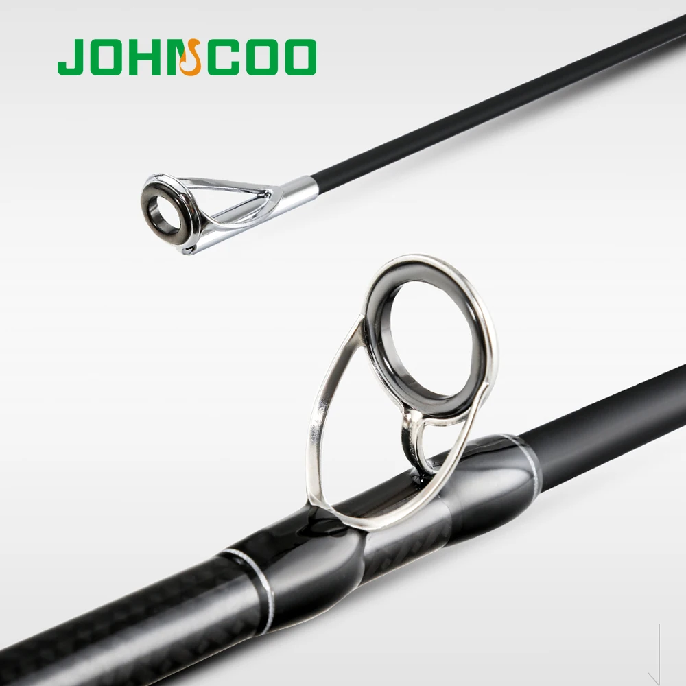 Телескопическая карбоновая удочка JOHNCOO, большая игра, 20-100 г, спиннинговое удилище, 15-35 фунтов, жесткая удочка для ловля сома, 2.4m2.7m